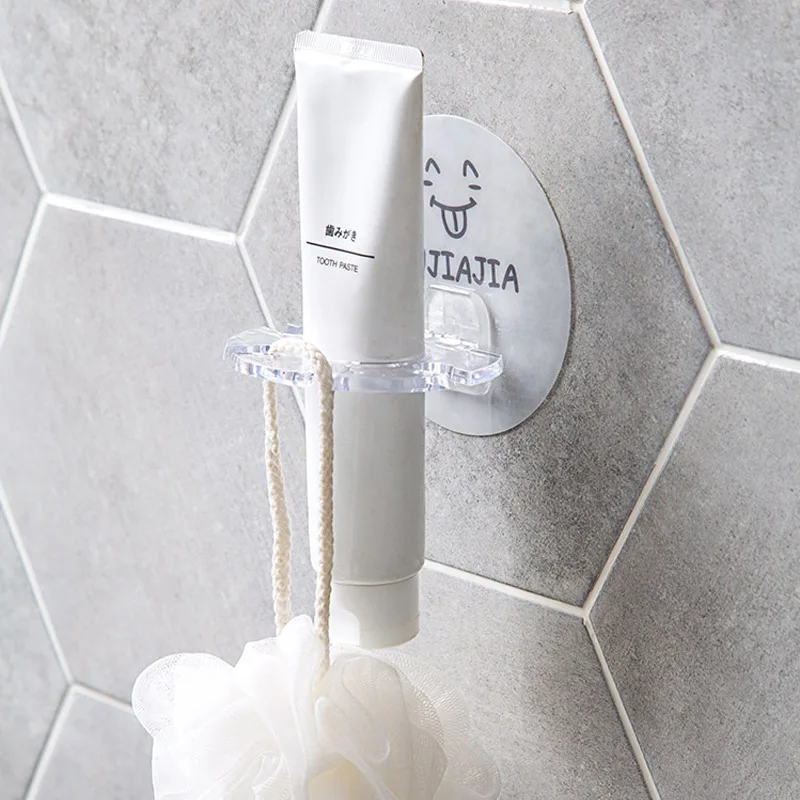 BathroomAccessories 1PC פלסטיק מחזיק מברשת שיניים, משחת שיניים אחסון מדף גילוח מברשת שיניים Dispenser אמבטיה גישה ארגונית