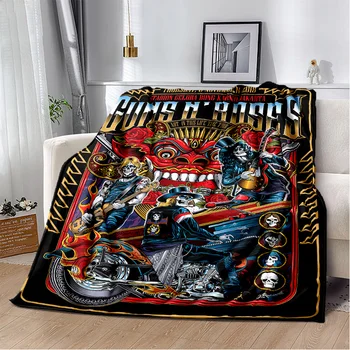 Guns N Roses קשה להקת רוק שמיכה רכה לזרוק שמיכה הביתה השינה מיטה ספה פיקניק הנסיעות השאר כיסוי השמיכה ילדים