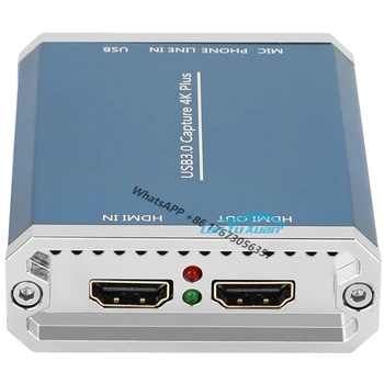 UHD 4K HDMI USB3.0 USB2.0 לכידת וידאו תיבת התפסן משחק הזרמת זרם חי שידור