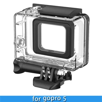 60m GOPRO5 עמיד למים מגן Case GoPro Hero 5 שחור צלילה דיור עבור Go Pro 5 תת כיסוי פעולה אביזרים למצלמה