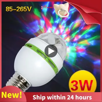 E27 LED 3W צבעוני סיבוב הנורה מיני הכדור בלילה אור KTV בר דיסקו כדור בדולח הבמה מנורת אווירה של מסיבה המנורה